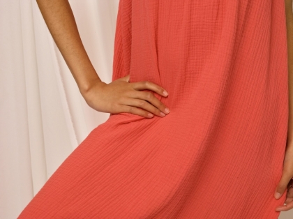 TETRA SLIPDRESS CORAIL