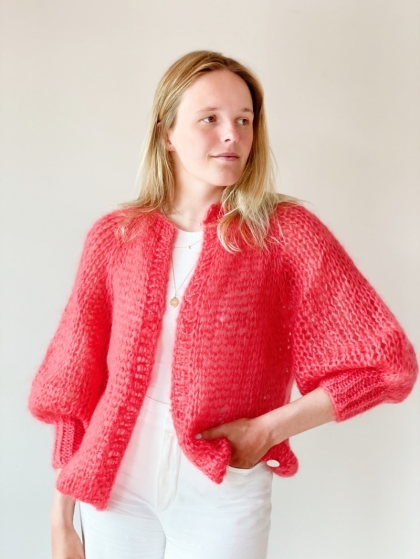 MOHAIR CORAL RED