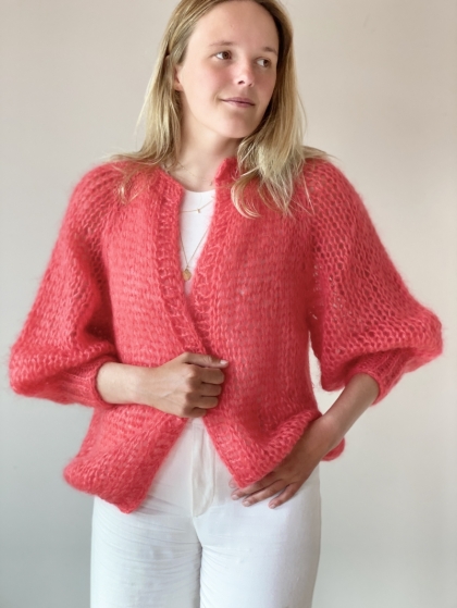 MOHAIR CORAL RED