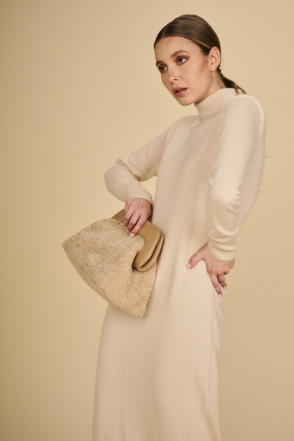 KNITTED DRESS IVORY