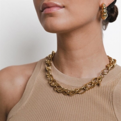 SMALL SNAKE CHAIN GOLD NECKLA GOLD