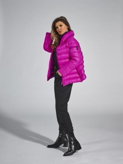 SHORT DOWN JACKET 033 FUXIA