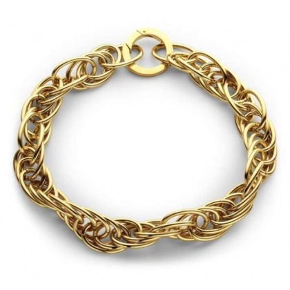 SMALL SNAKE CHAIN NECKLACE GOL GOLD