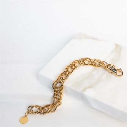 SMALL SNAKE CHAIN NECKLACE GOL GOLD
