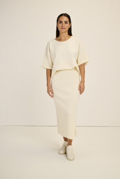 STRUCTURE KNIT IVORY