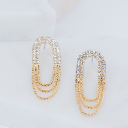 STATEMENT EARRINGS CRYSTAL MIX