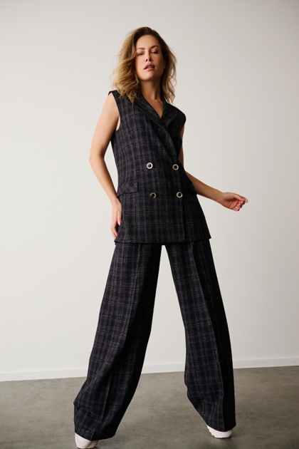 LUREX RUIT ZM DEEP BLUE CHECK