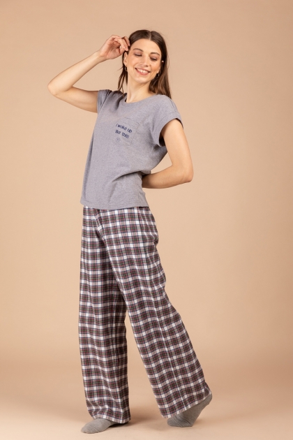 TSHIRT PYJAMA GREY SHINE