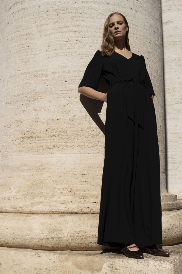 CREPE ENVERS SATIN BLACK