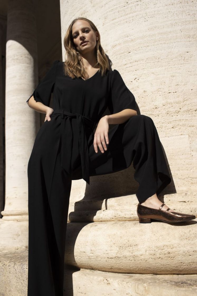 CREPE ENVERS SATIN BLACK