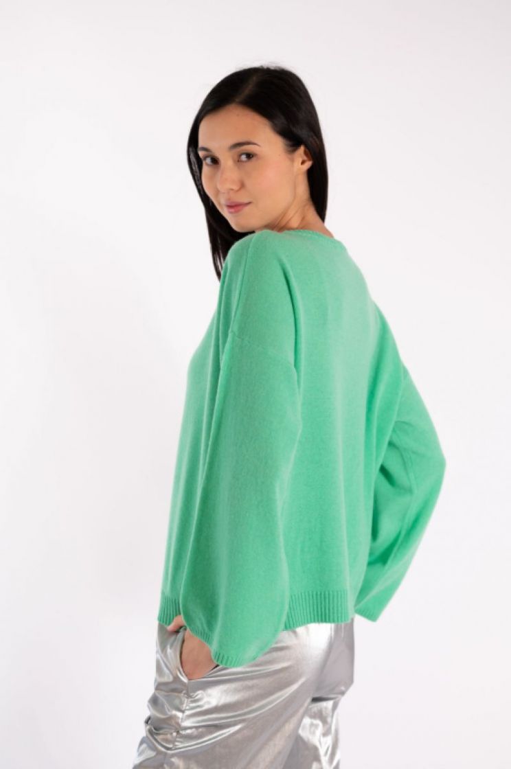 EXTRA FINE MERINO WOOL CASHMER 40 SPRING GREEN