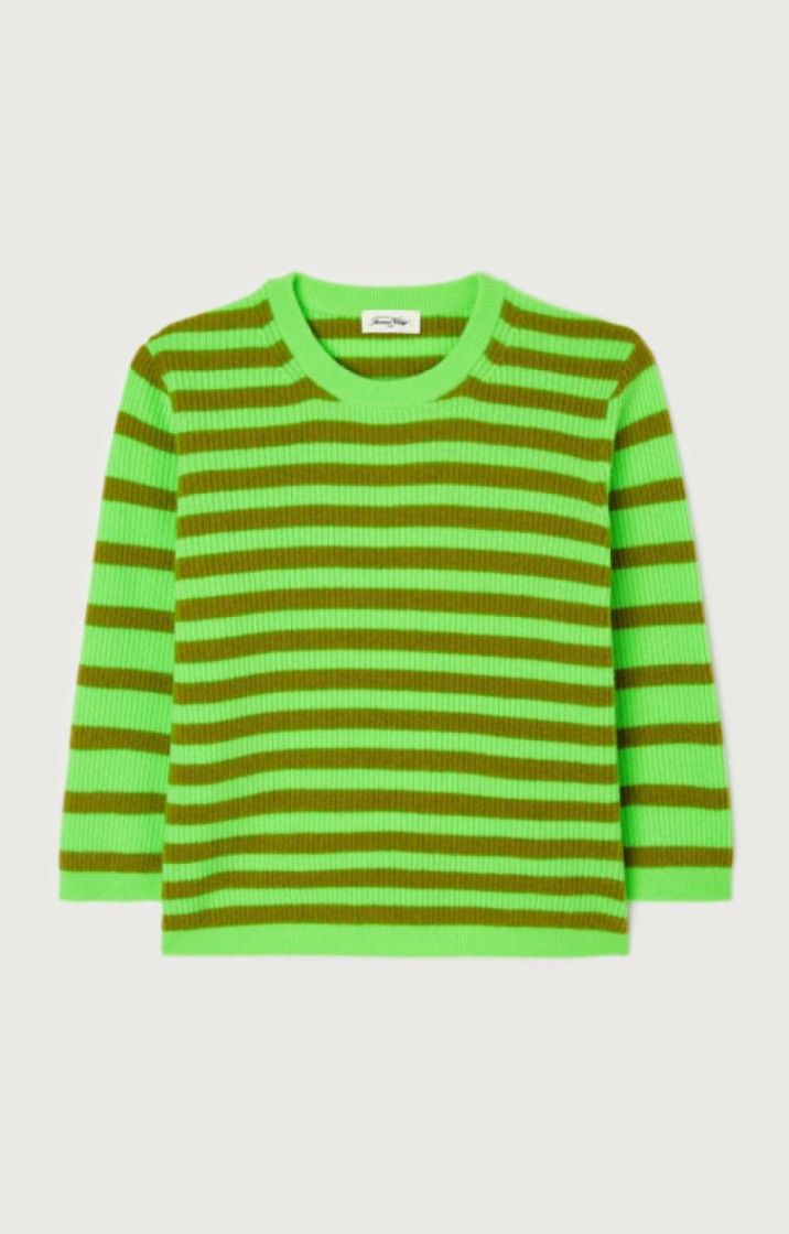 STRIPE VERT FLUO CAMEL