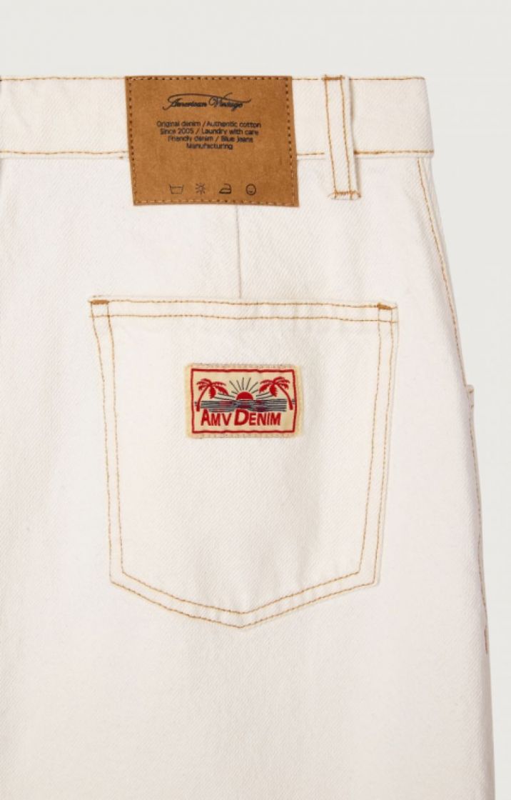 MIDI DENIM SKIRT OFFWHITE