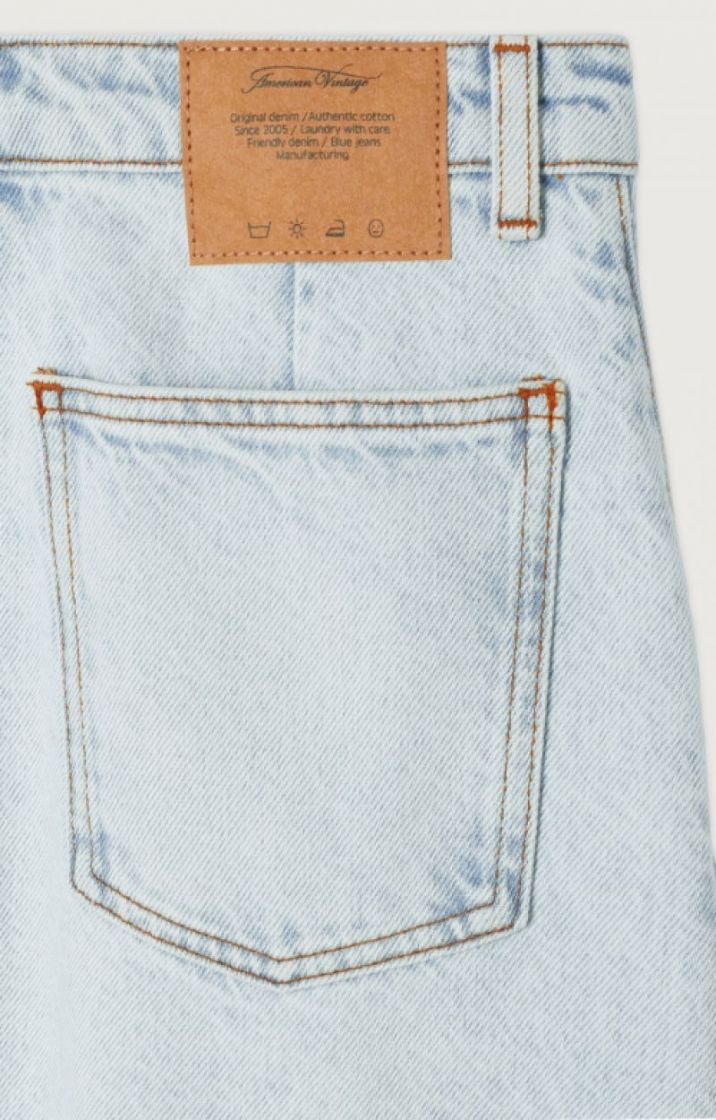 MIDI DENIM SKIRT WINTER BLEACH