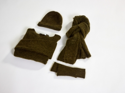 MOHAIR KNIT 004 KHAKI