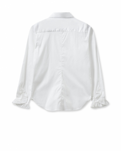 RUFFLE SLEEVE 101 WHITE