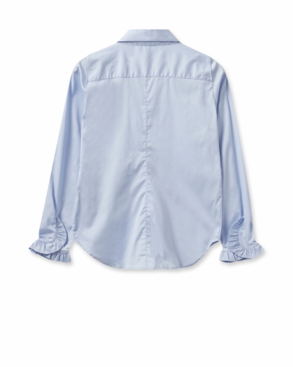 RUFFLE SLEEVE 406 LTBLUE