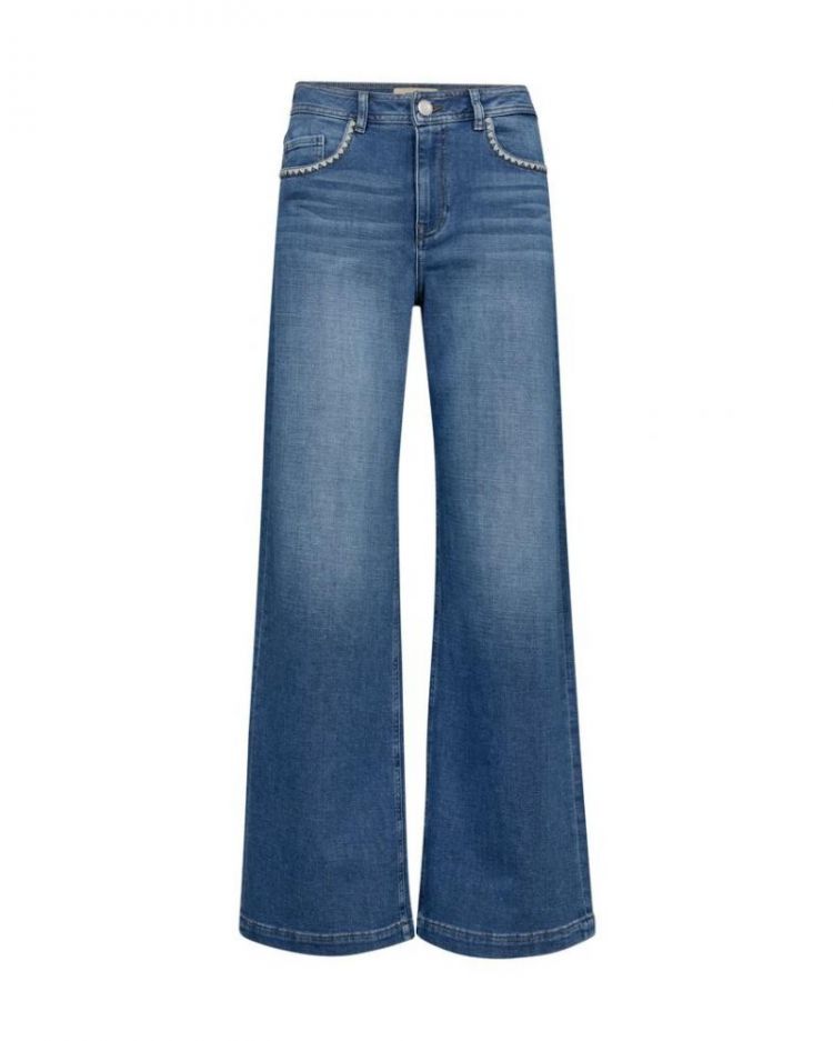 WIDE LEG MID BLUE
