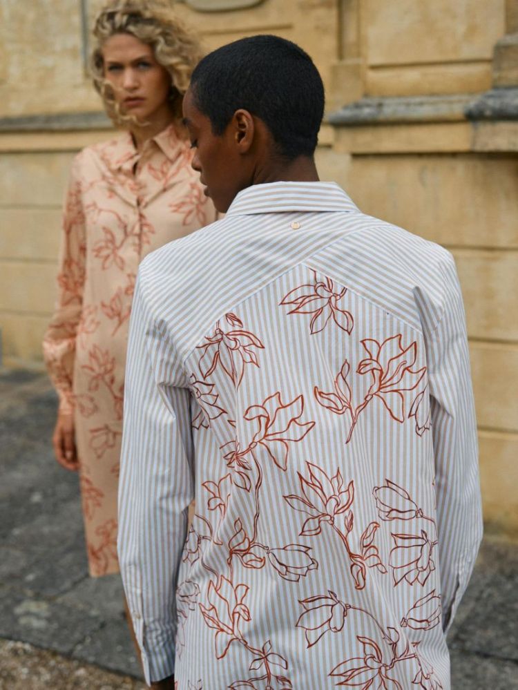 FLOWER BACK SESAME RED