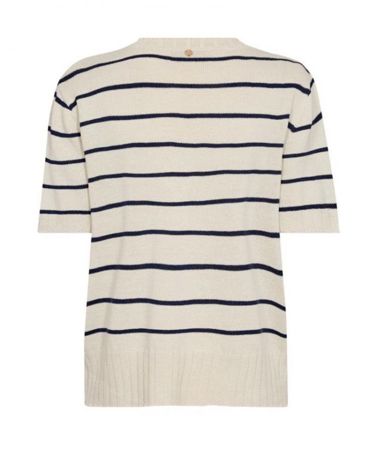 STRIPE SS CN ECRU/NY
