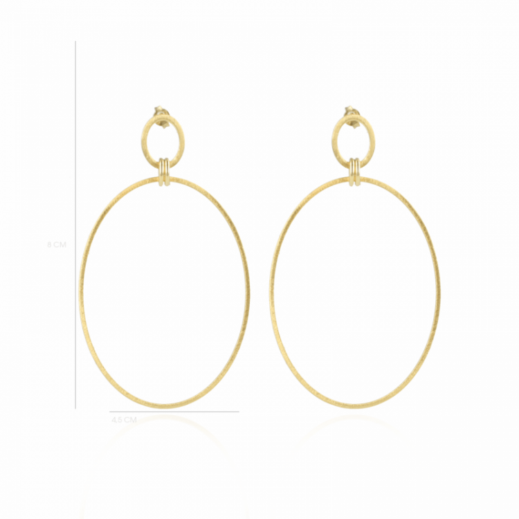 ESLIE OVAL SATIN GOLD 