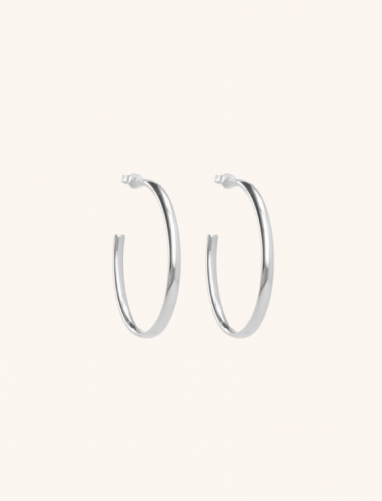 CREOLE OVAL SMALL SILVER