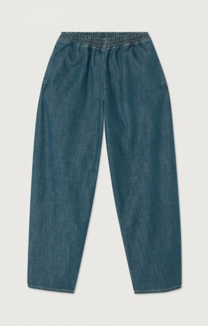DENIM ELASTIC WAIST JEANS