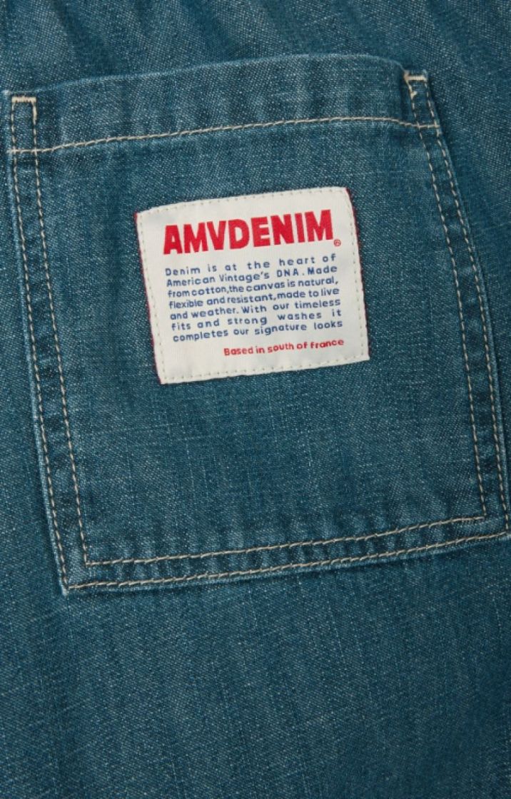 DENIM ELASTIC WAIST JEANS