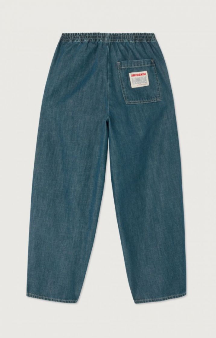 DENIM ELASTIC WAIST JEANS