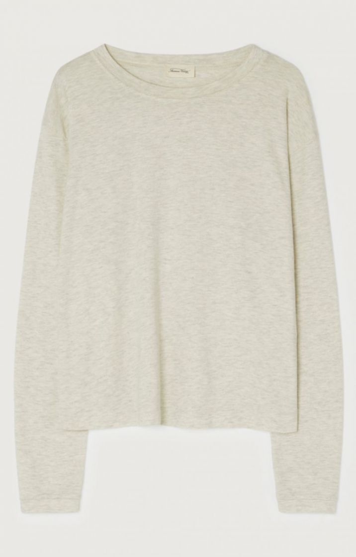 TS ML COL ROND GRIS CHINE
