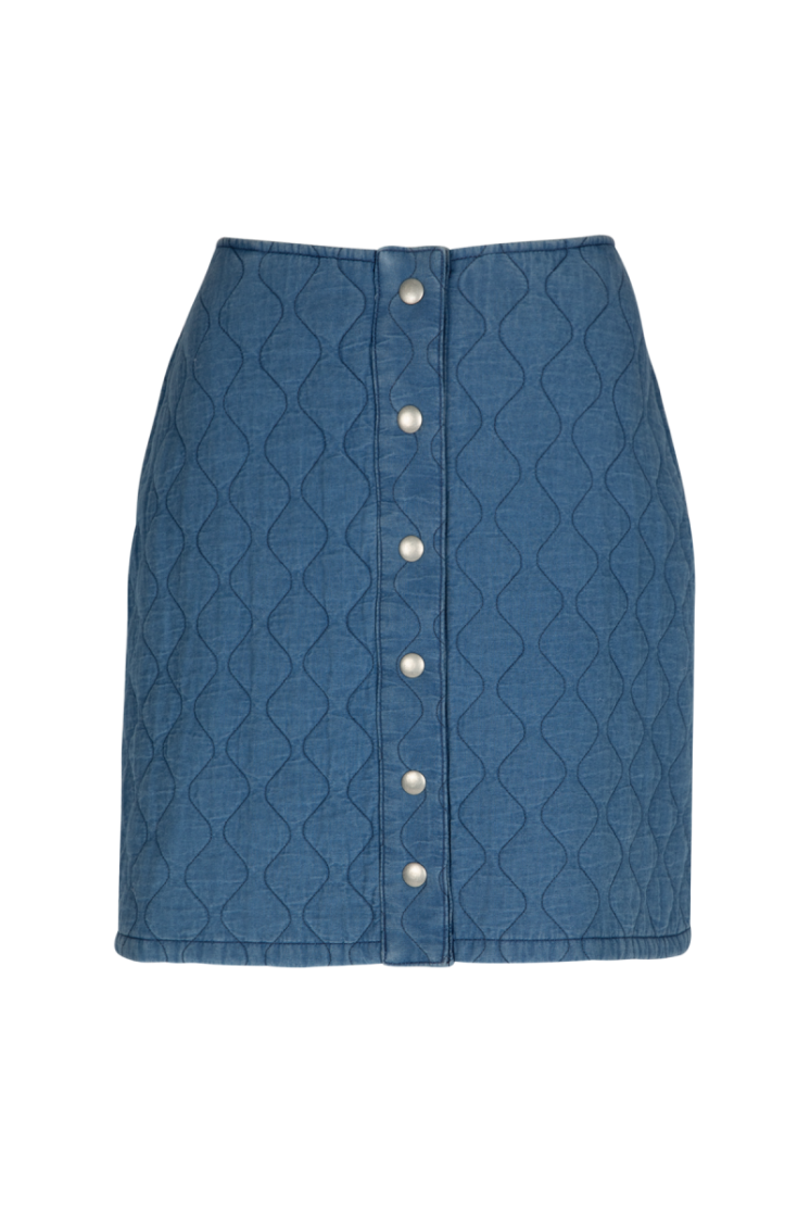 PADDED SKIRT LIGHT BLUE