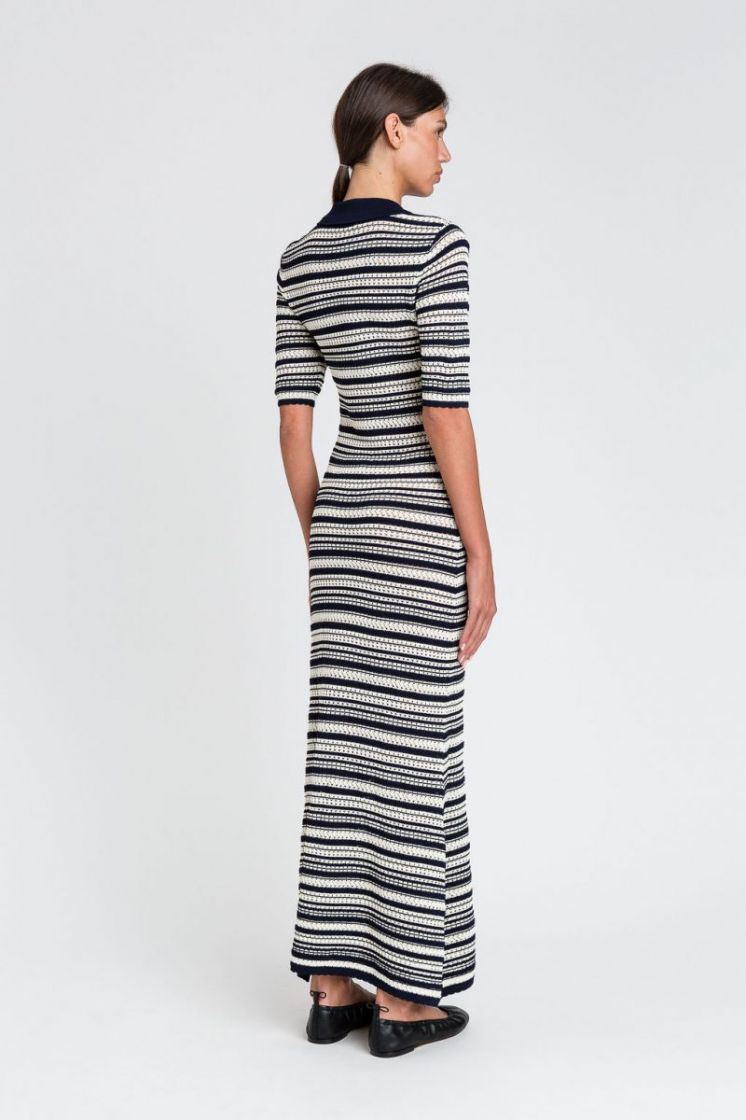 TRICOT LONG BICOLOR 12261 NY/ECRU