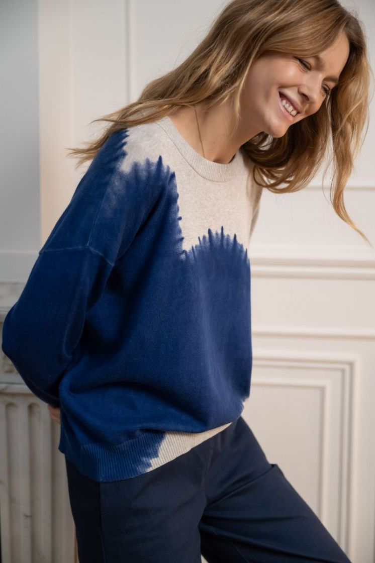 BIG HEART BICOLOR 56 INDIGO BLUE