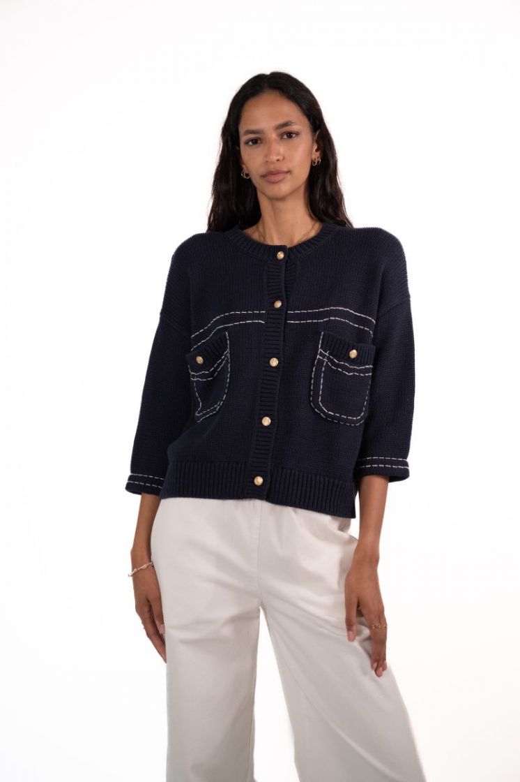 BICOLOR CHANEL 58 NAVY/OW