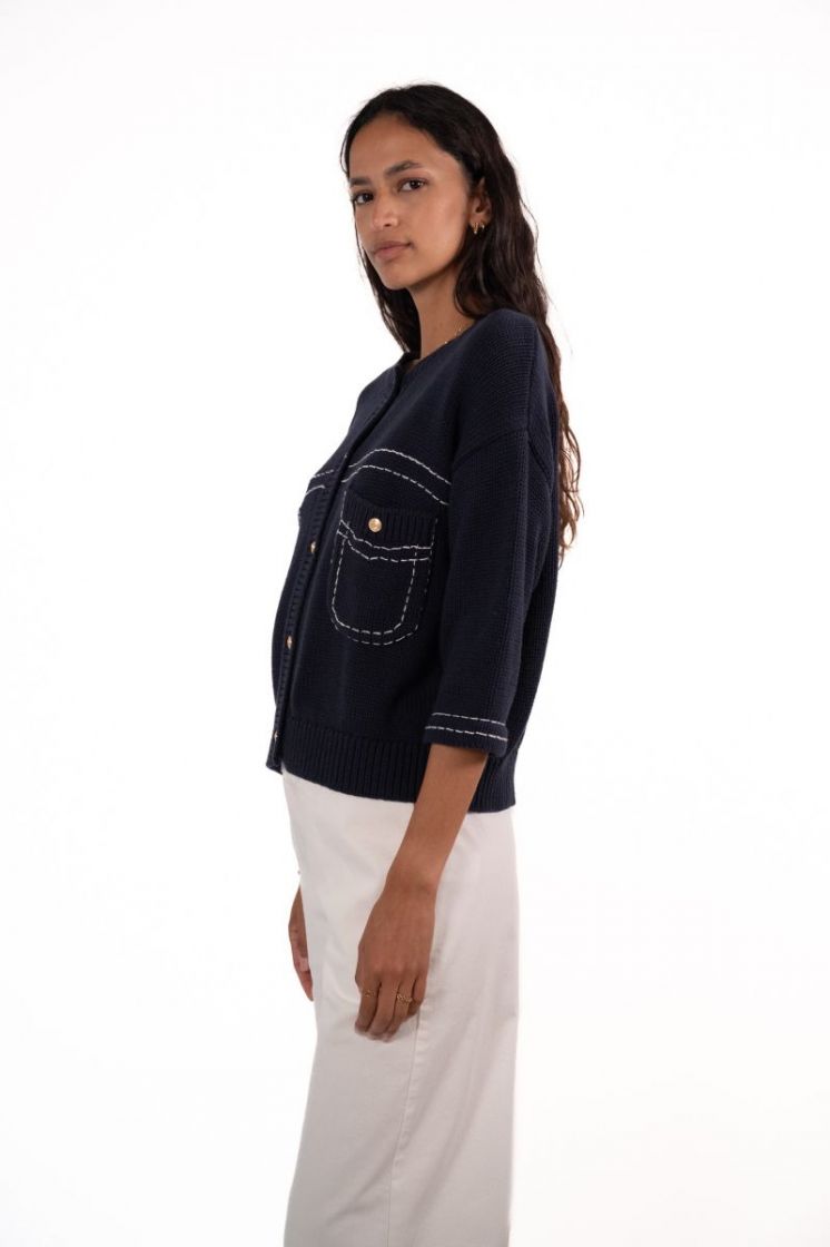 BICOLOR CHANEL 58 NAVY/OW