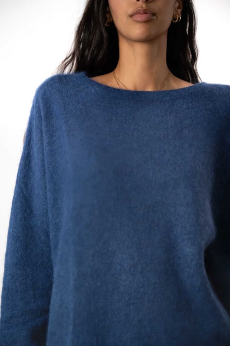 WOOL ALPACA POLY 58 INDIGO