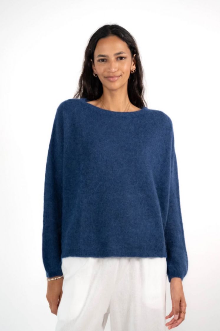 WOOL ALPACA POLY 58 INDIGO