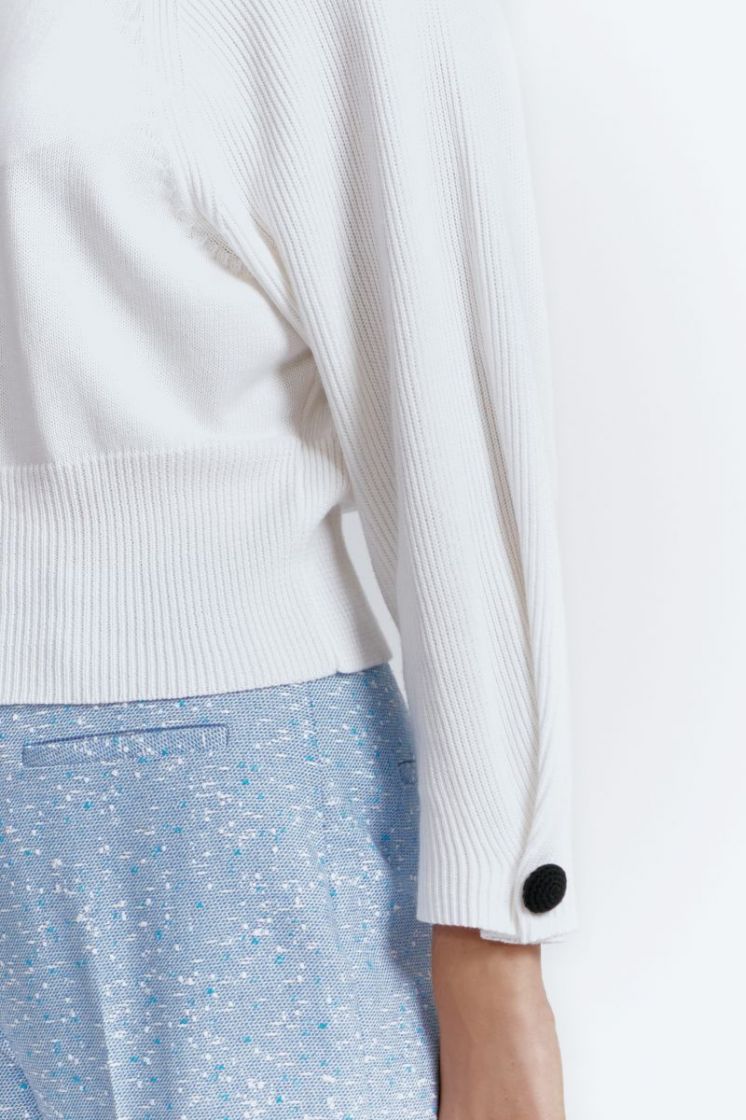 KNOOP DETAIL MOUW 020 OFFWHITE/BK