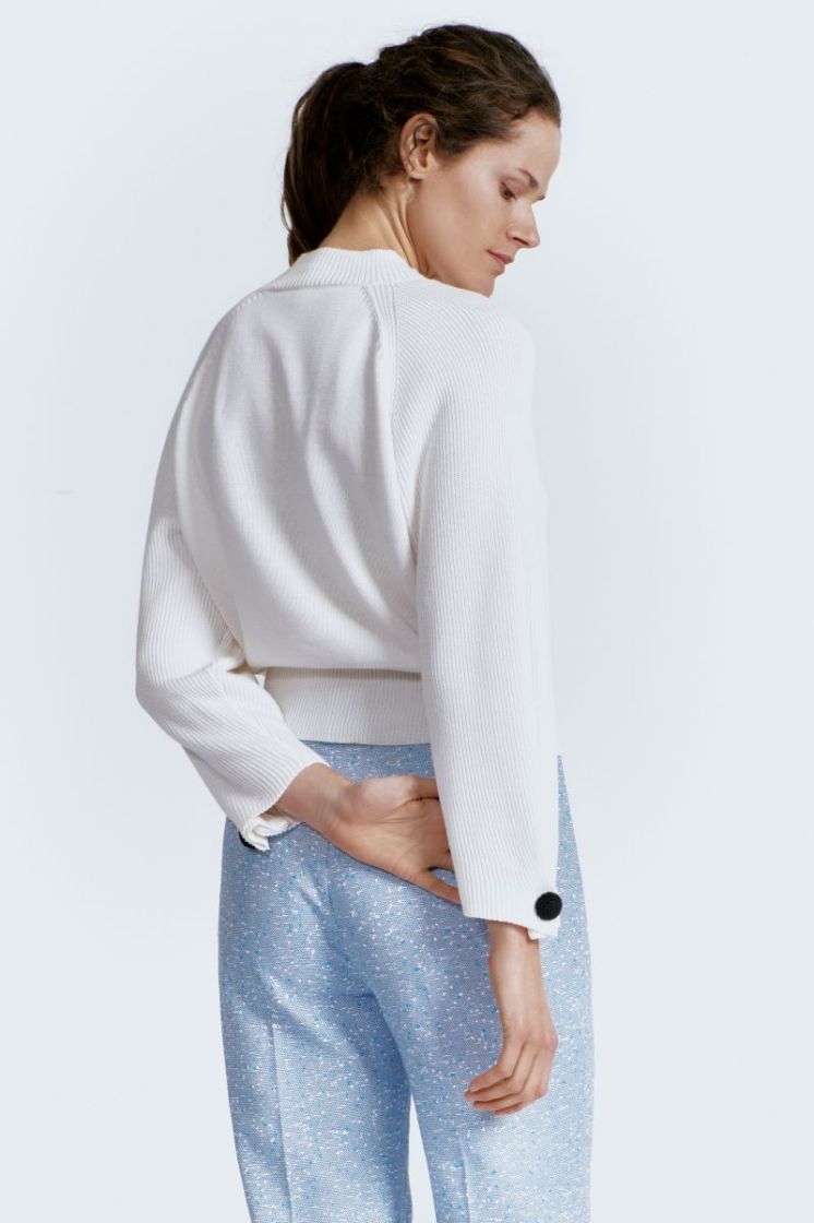 KNOOP DETAIL MOUW 020 OFFWHITE/BK