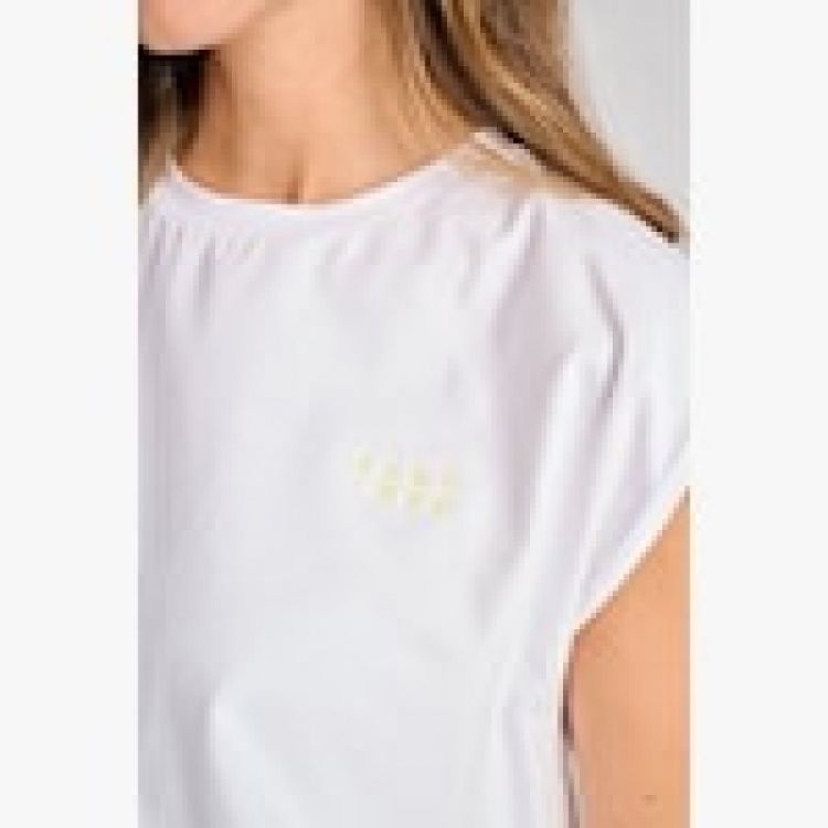 LOGO TSHIRT WHITE FLUO LIME