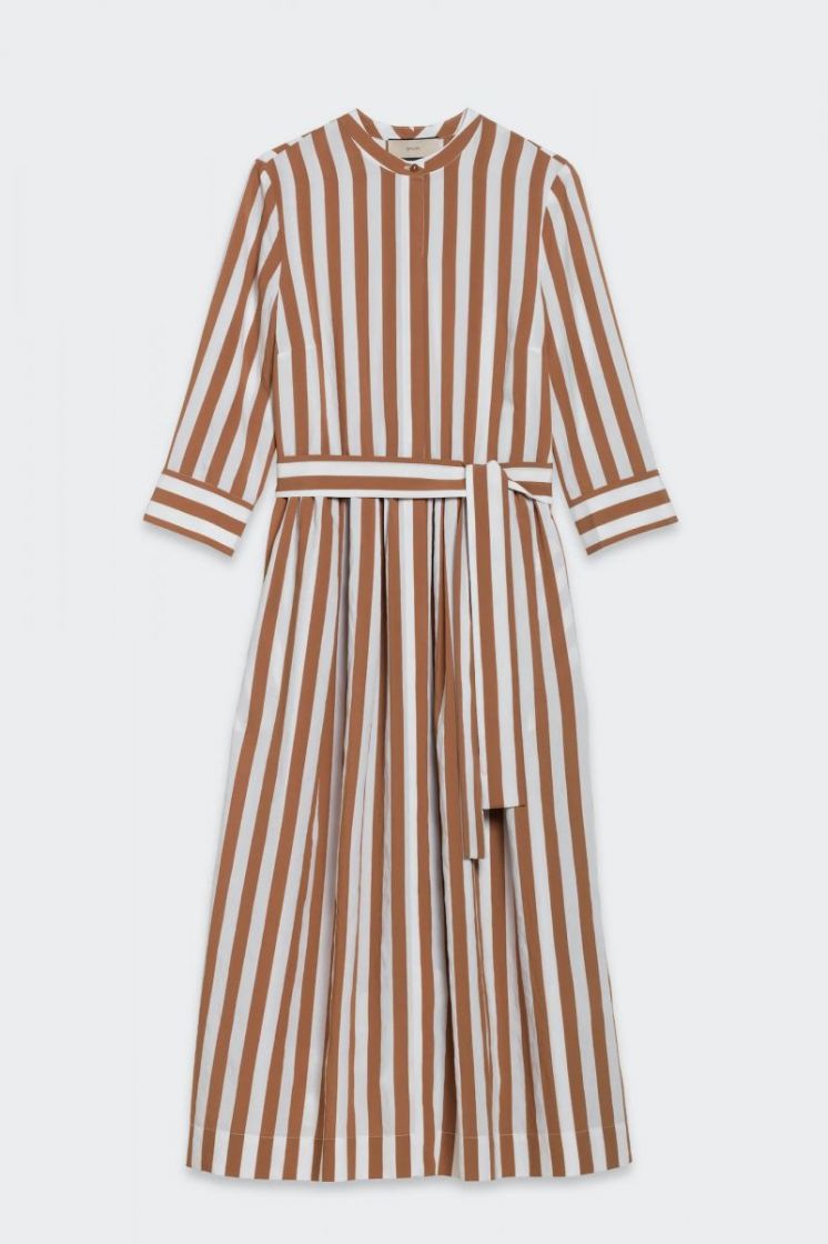 STRIPE MIDI DRESS 848