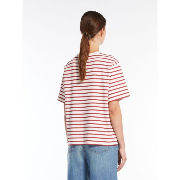 SS BOXY SWEATSHIRT 005 RED/WH STRI