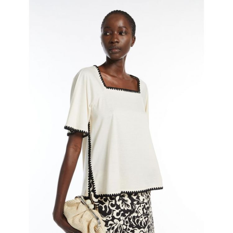 BICOLOR BRODERIE 002 ECRU/BLACK