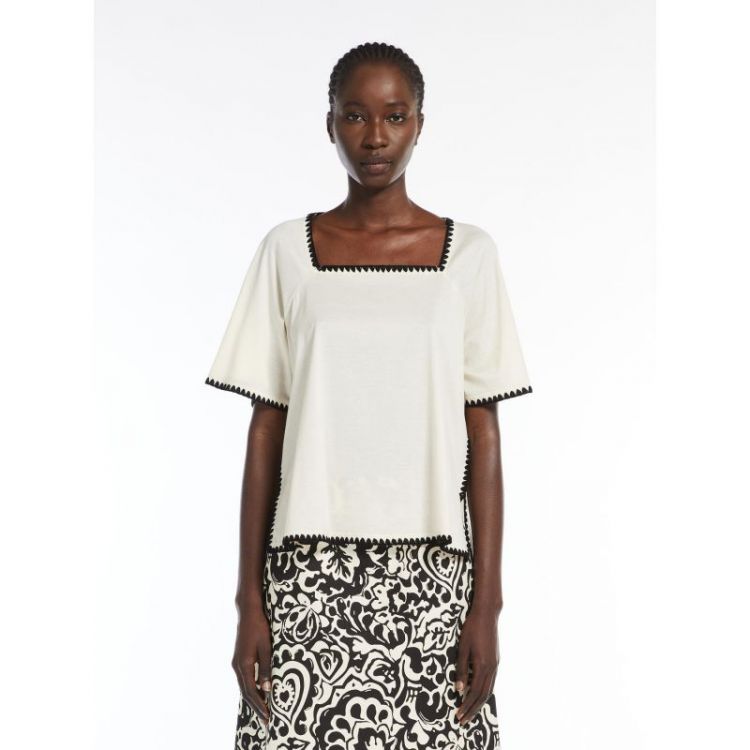 BICOLOR BRODERIE 002 ECRU/BLACK