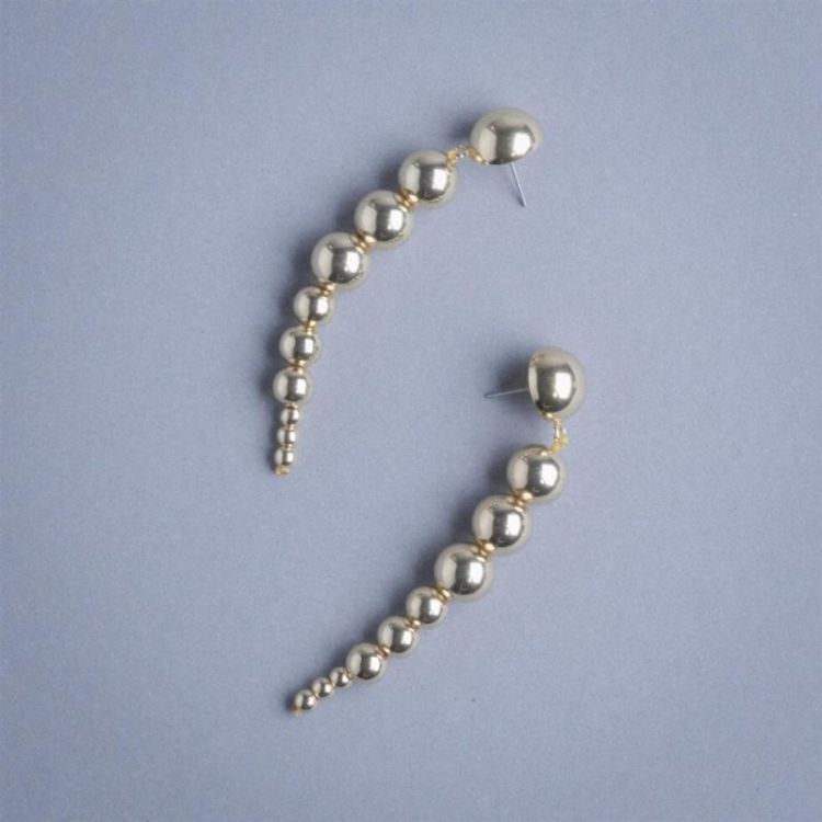 LIBRA GOLD LONG EARRINGS GOLD LONG