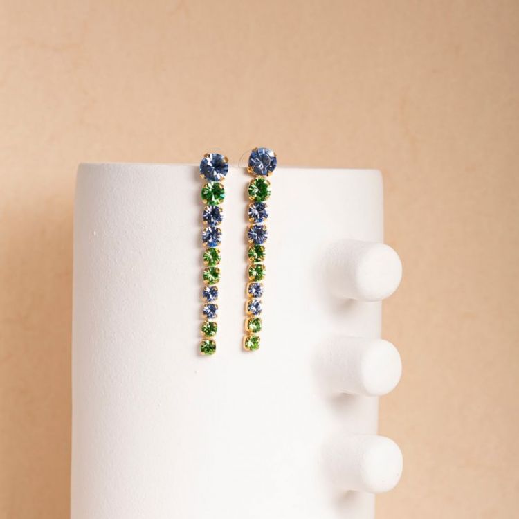 JOANNE SAPHIRE BLUE STRASS LON SAPHIRE