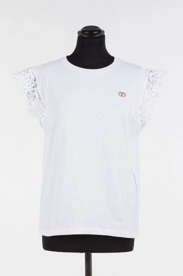 BRODERIE TOP 001 WHITE