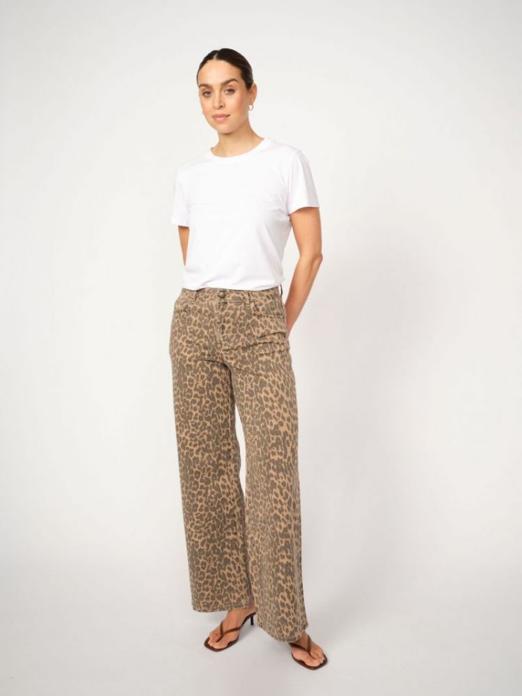 PRINTED PANTS LEOPARD PRINT