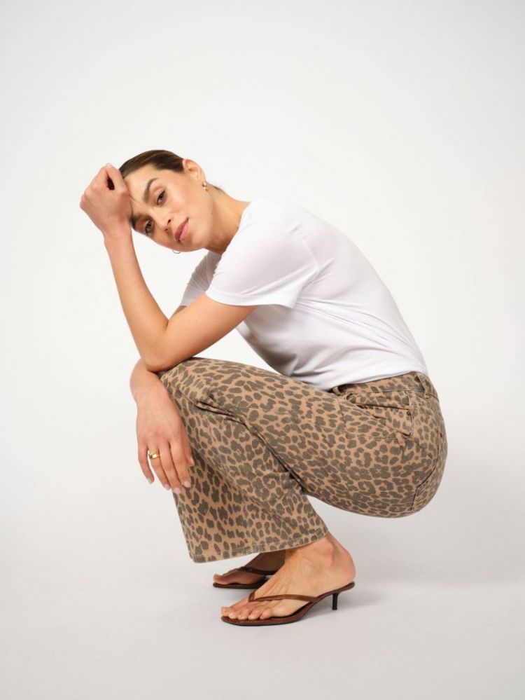 PRINTED PANTS LEOPARD PRINT