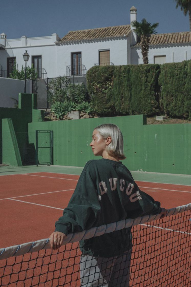 ONESIZE OVERSIZED SWEATER GREEN/ECRU